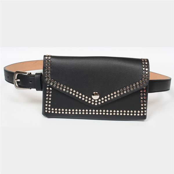 

women rivets waist fanny pack belt bag women pu leather waist bag luxury heuptas wandelen groot handbags bags designer