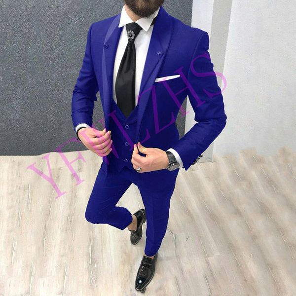 

handsome groomsmen shawl lapel groom tuxedos mens wedding dress man jacket blazer prom dinner 3 piece suit(jacket+pants+tie+vest) b220, Black;gray