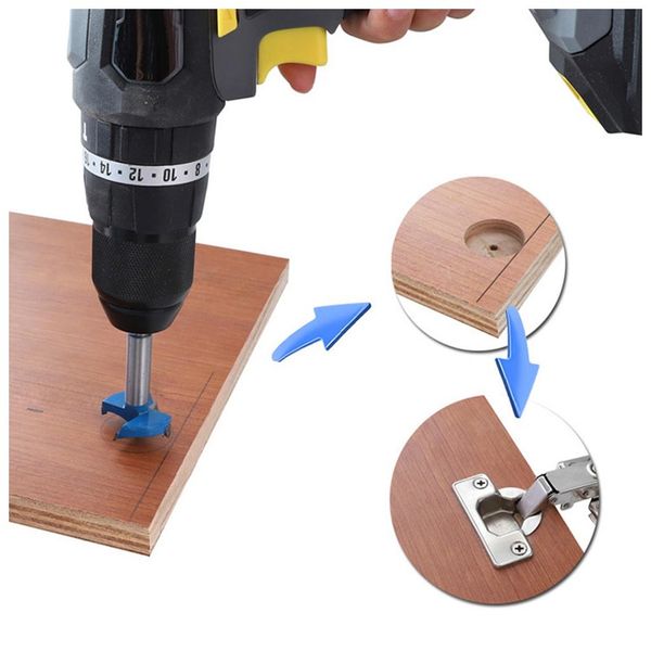 

forstner drill bits set for hinge with concealed hinge boring jig 2pcs wood cutter carpenter woodworking diy tools houtboor