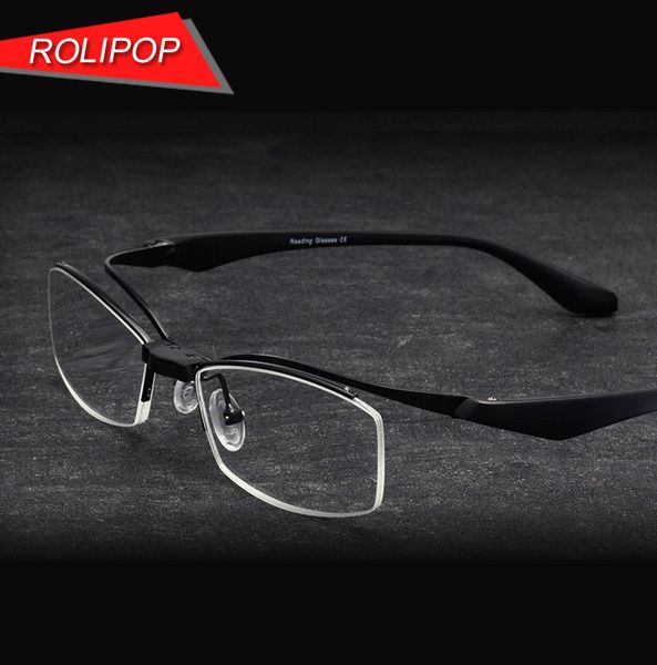 

half frame readers reading glasses flipup glasses men magnifier tr90 prescription, White;black