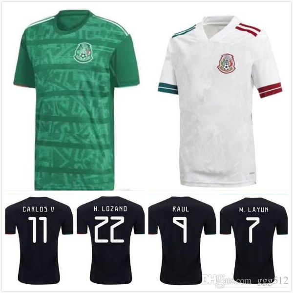 

mexico 2019 gold cup soccer jersey black vela chicharito lozano marquez lainez football shirt national team more shipping, Black;yellow