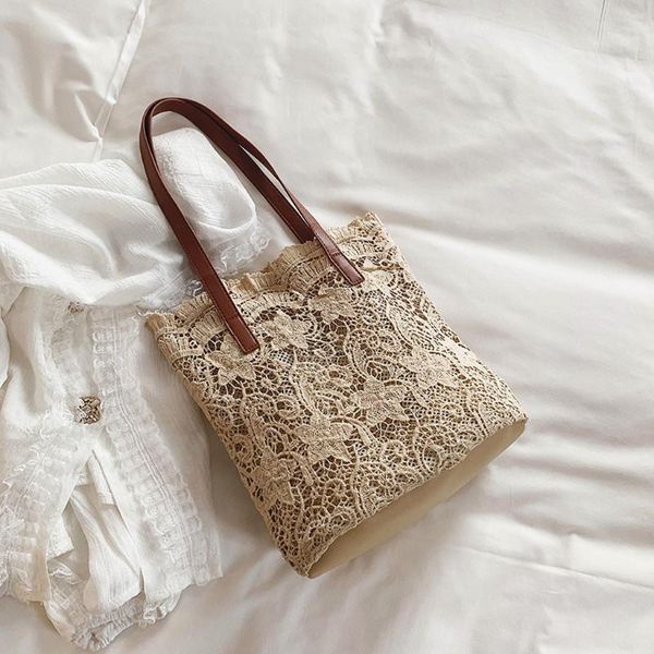 

women lace summer beach crossbody bags for women fashion lady literary lace hollow versatile handbag shoulder clutch bag #r20