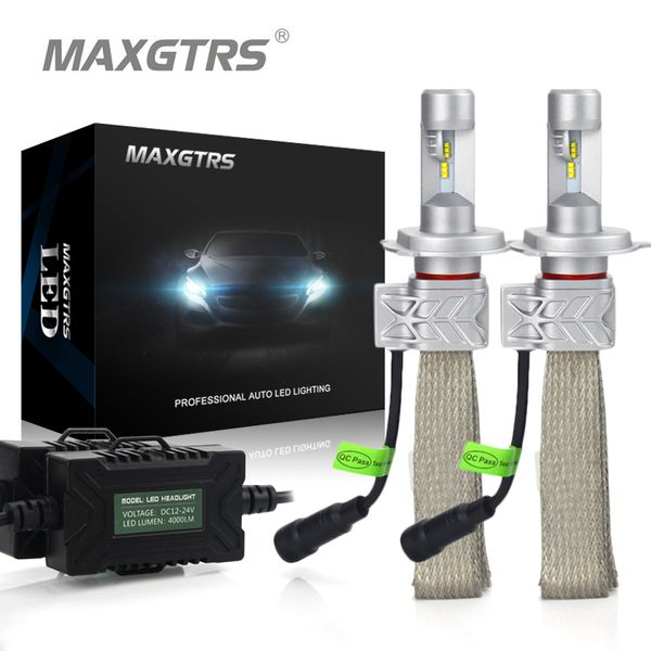 

2x h4 9003 9004 9007 h13 hb2 hi/lo led car headlight conversion kit drl 8000lm for lumileds chip lumileds dual beam light bulbs