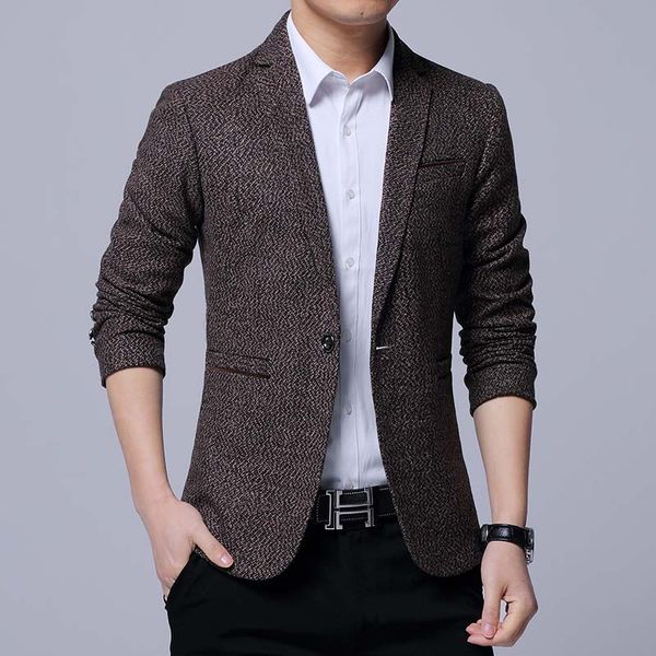 

ho 2019 spring new men's casual suit fashion comfortable slim suit, White;black