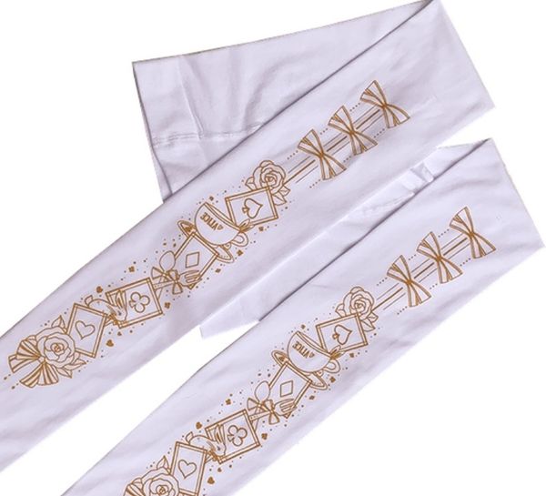 

black/white alice printed lolita tights 140d velvet pantyhose