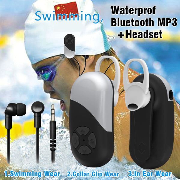 

mp3 player eearbuds waterproof 8gb 5.0 bluetooth headphones swimming/driving/run/work wireless earphones bone conduction headset