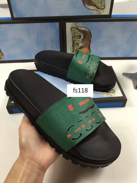 

2020 original box slide sandals slippers for men with original box designer beach slipper size 39, Black