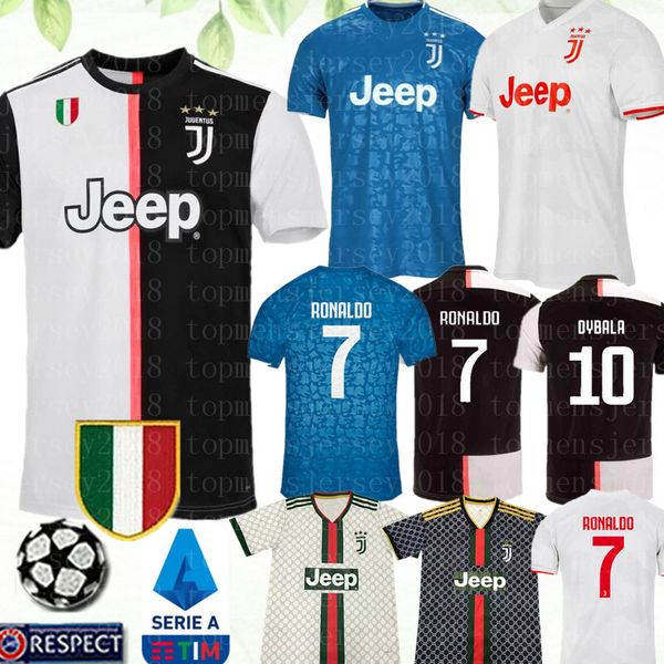 

Ronaldo juventu occer jer ey 2020 juve de ligt dybala higuain buffon cami eta futbol cami a maillot football hirt, Black;yellow