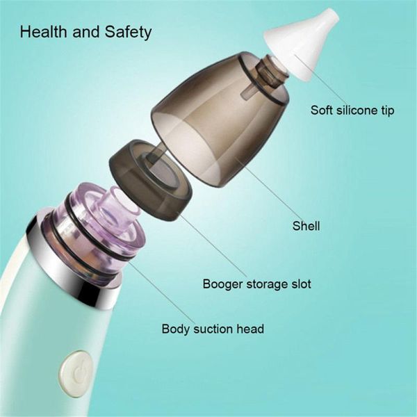 

newborn baby sucker cleaner sniffling equipment safe hygienic nose aspirator kid baby baby nasal aspirator electric nose cleaner