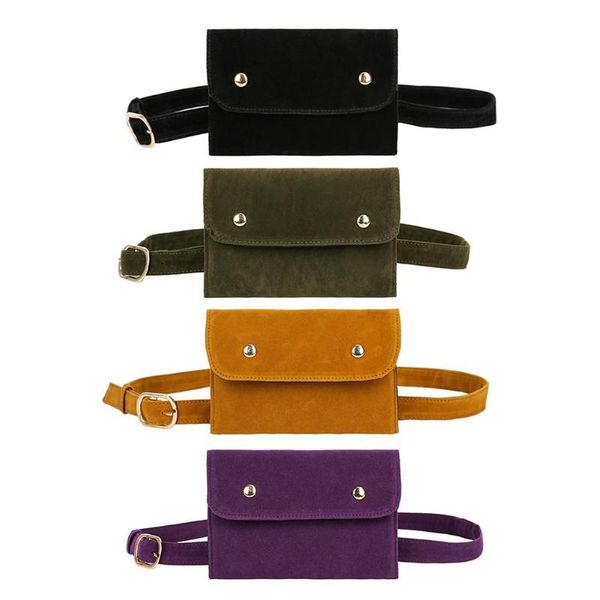 

scrub leather waist fanny packs women chest shouder pouch phone handbags