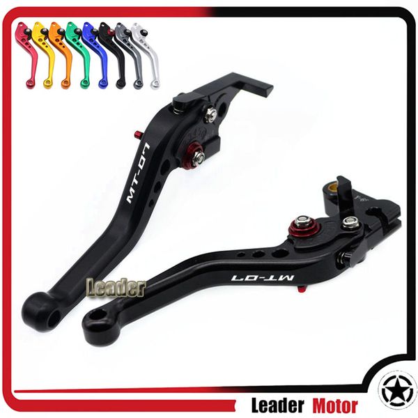 

for yamaha mt-07 mt 07 mt07 2014 2015 2016 2017 2018 2019 motorcycle accessories short brake clutch levers logo mt-07