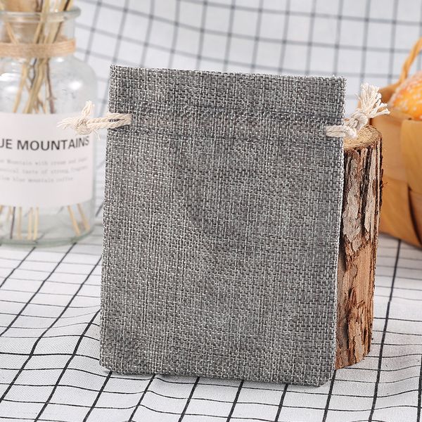 

50pcs 15x20cm vintage natural burlap джута мешки подарка кристмас halloween party конфеты сумки свадьбы пользу упаковка кулиской