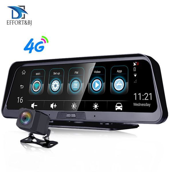 

effort&bj 4g dash cam android dashboard car camera wifi gps adas car dvr 1080p video recorder registrar auto rear view camera