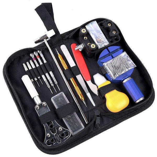

507 pcs professional watch repair tool parts kit spring pin bars watchmaker back case opener remover opener pry screwdriver d25