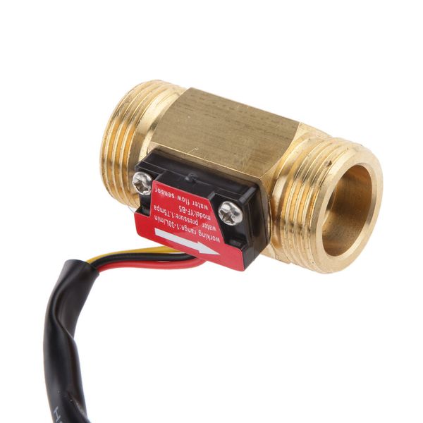 

g3/4 threaded water hall flow sensor switch flowmeter water control copper
