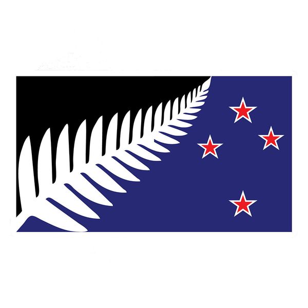 

new zealand silver fern proposed flag sticker 7 years vinyl new zealand kiwi applique decoration accessories