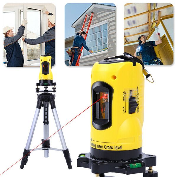 

автоматическая самовыравнивающая cross line laser level + штатив набор измерения лазер