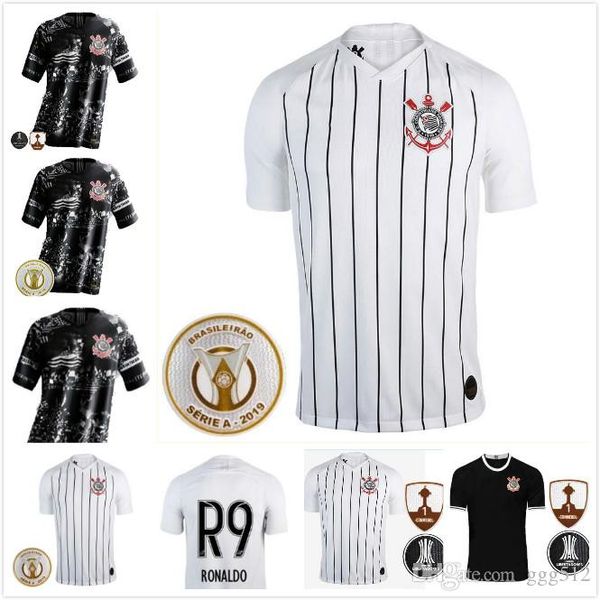 

new 2019 2020 corinthian paulista soccer jersey 19 20 brazil shirts fagner vagner love pedrinho jadson ramiro camisetas football shirts, Black;yellow