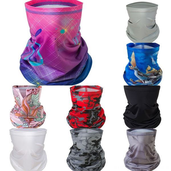 

zxp22 new outdoor scarf bandana uv protection windproof face hiking fishing neck scarf cycling ski mask hiking climbing headwear, Black