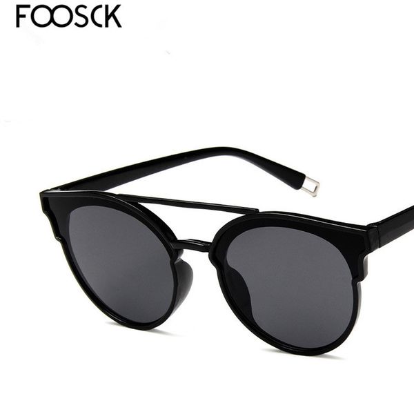 

foosck fashion new 2020 round sunglasses, White;black