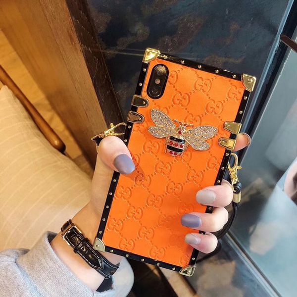 

Горный хрусталь Известное Имя Крышка Роскошный Чехол Для Телефона Для iPhone X XR XS Ма