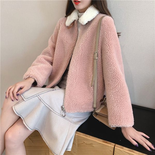 

winter warm hooded solid color faux fur coat 2019 new casual long sleeve women fur jacket outwear coat jackets ladies, Black