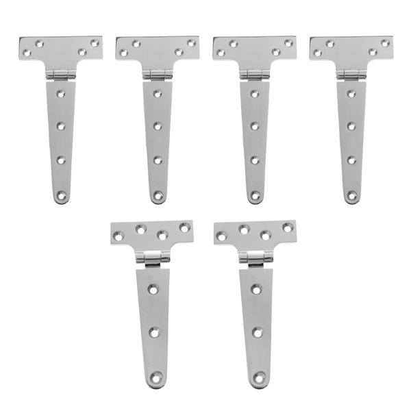 

6pcs tee hinge boat cabinet shed door gate t strap hinge 203mm & 152mm
