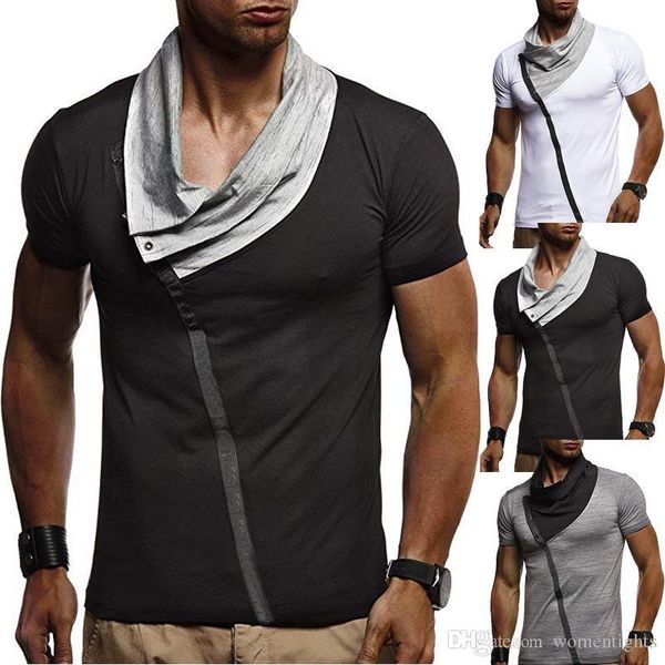 

mens casual new t shirts summer short sleeved cool designer short sleeved tees, White;black