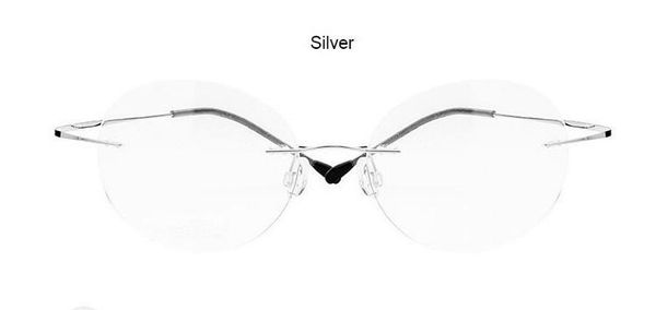 

fashion-women titanium alloy rimless myopia glasses nearsighted glasses prescription -1.0 -1.5 -2.0 -2.5 -3.0 -3.5 -4, Black
