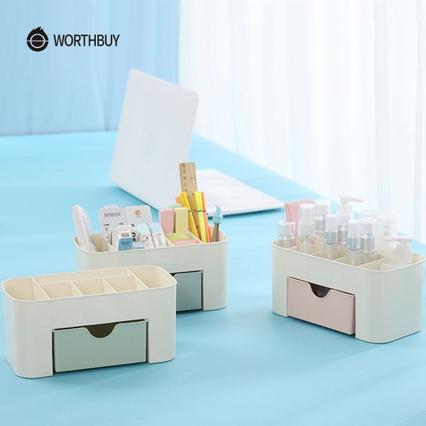 

worthbuy multifunctional makeup organizer box plastic desk deskmakeup organizer for cosmetics box bathroom storage container