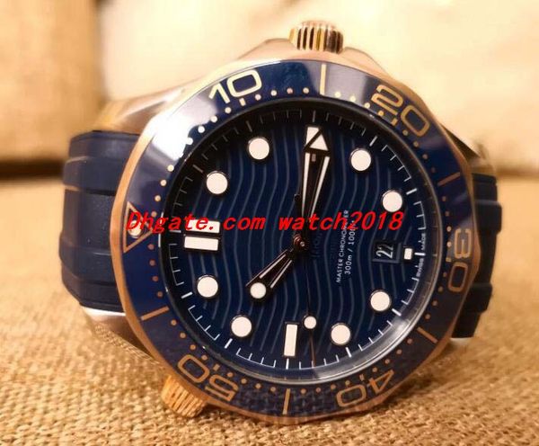 

11 style luxury watch mens 300m 42mm 210.22.42.20.01.002 steel rubber bracelet automatic fashion men's watches wristwatch, Slivery;brown