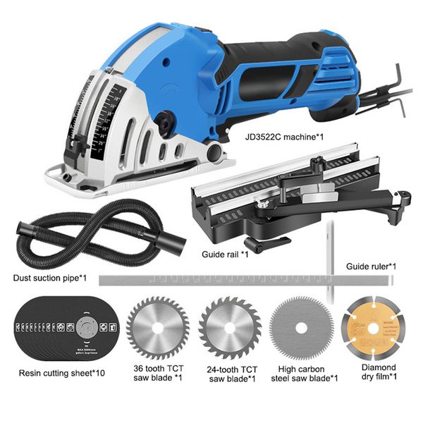 

portable mini electric circular saw diy multifunctional electric saw power tools rotary tool circular blades for wood