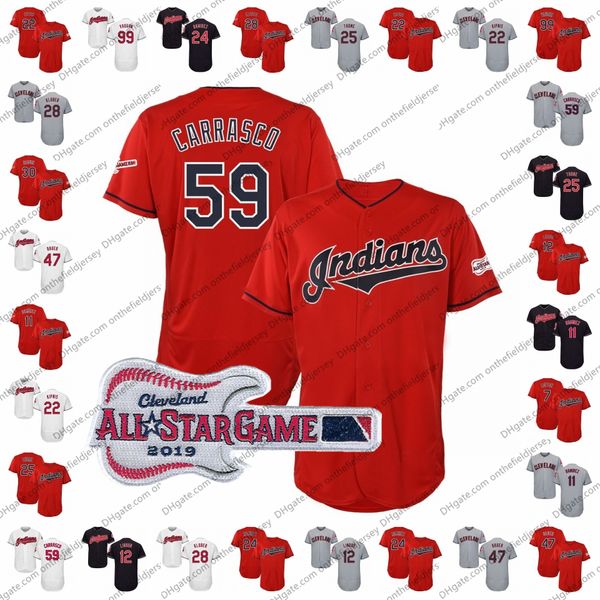 

2019 Cleveland Jersey Indians Any name number Carlos Carrasco Brad Hand Shane Bieber Tyler Clippard Carlos Gonzalez Neil Ramirez S-4XL
