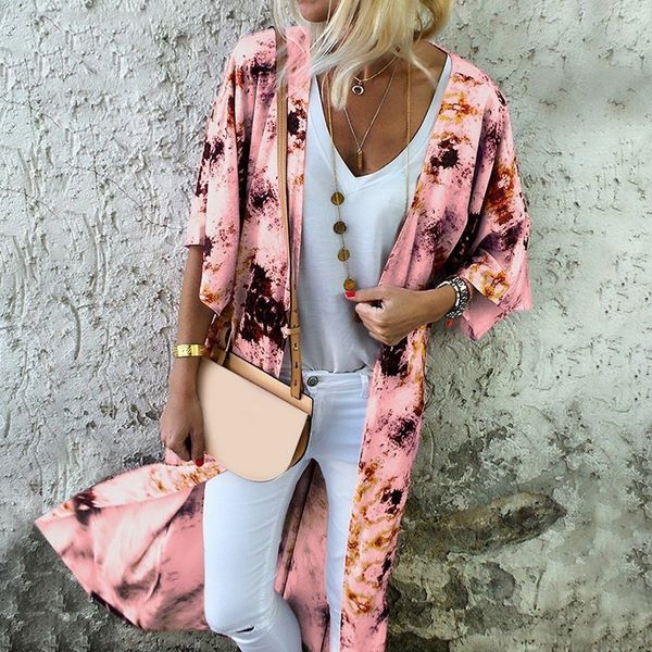 

женщины вязаный свитер кардиган женщины свободные лето цветочный принт вспышки рукав половина рукава кардиган топы #d, Black;brown