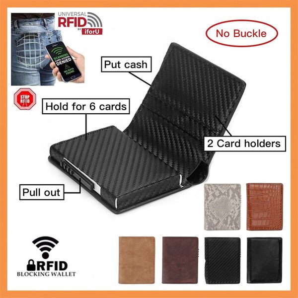 

держатель кредитной карты бумажник пакет карт rfid протектор карты кошелек, Brown;gray
