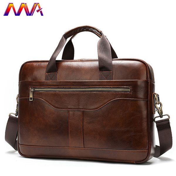 

mva new arrivals men`s briefcase quality zipper men`s shoulder bag and genuine leather men messenger bag men casual handbag