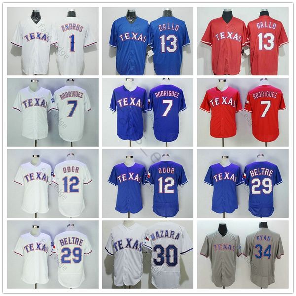 

Texa 1 elvi andru 12 rougned odor 13 joey gallo 30 nomar mazara ranger 29 adrian beltre 7 ivan rodriguez 34 nolan ryan ba eball jer ey