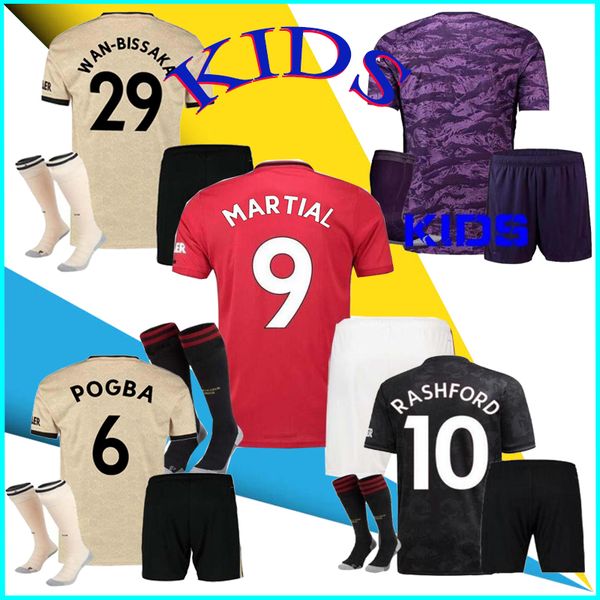 

2020 kids united pogba martial maguire man red soccer jerseys 19 20 utd rashford football jersey shirts alexis lingard camiseta de futbol, Black