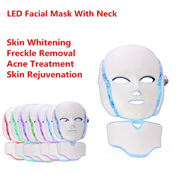 

Pdt light therapy led facial ma k with 7 photon color for face and neck home u e kin rejuvenation led face ma k