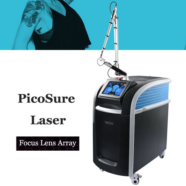

2019 picoway picosecond machine discovery pico laser acne spot pigmentation treatment 532nm 1064nm 755nm cynosure picosure laser machine, Black