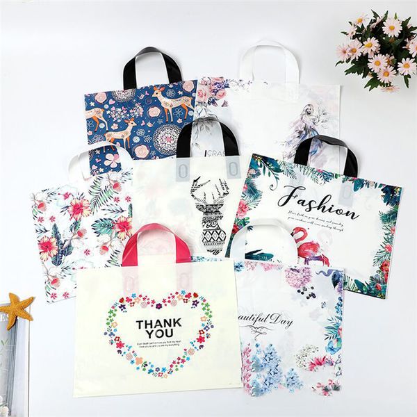 

new increased high-end handbags high-end clothing gift packaging bags festival party shopping fashion bags 50 pieces per package t3i5117