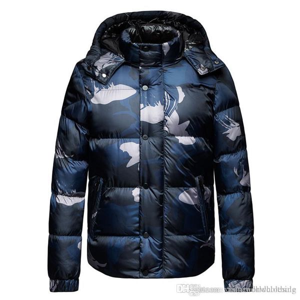 2019 Winter Mens Designer Jacket Long Sleeve Camouflage O