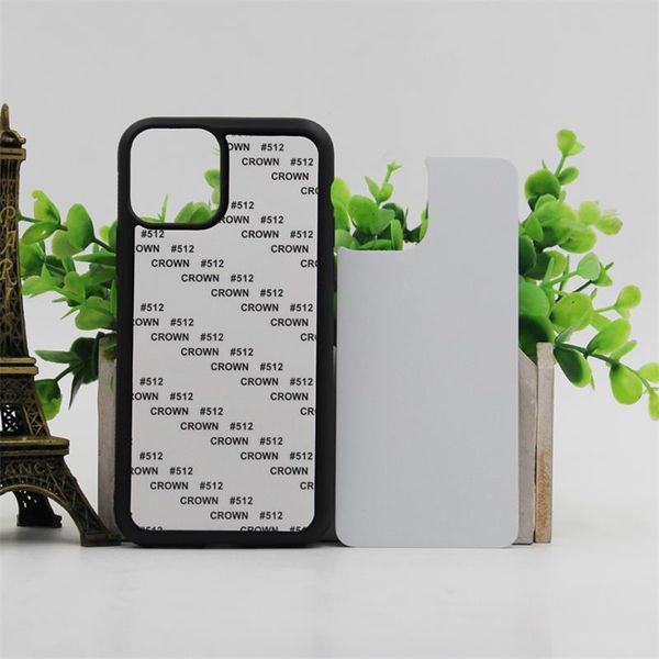 

50pcs mixed order sublimation 2d silicone case for iphone 11 7 plus blank printed heat transfer cover for iphone x xr with aluminum
