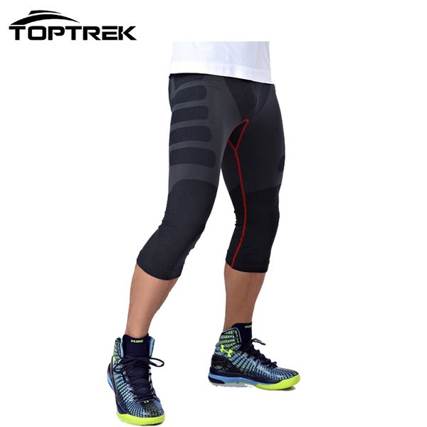 

2019 casual joggers rek clothes men tight calf-length pants quick dry light compression for outside wears men's pants, Black