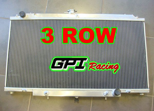 

3 row aluminum radiator for gu y61 petrol 4.5l 97-01 at/mt + fans