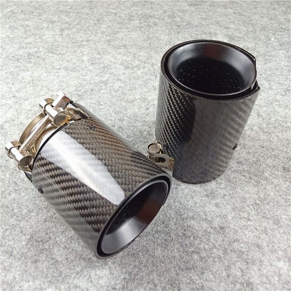 

1 piece 80/93/105mm outlet car matte black stainless steel exhaust tail rear tip pipe muffler for m2 m3 m4
