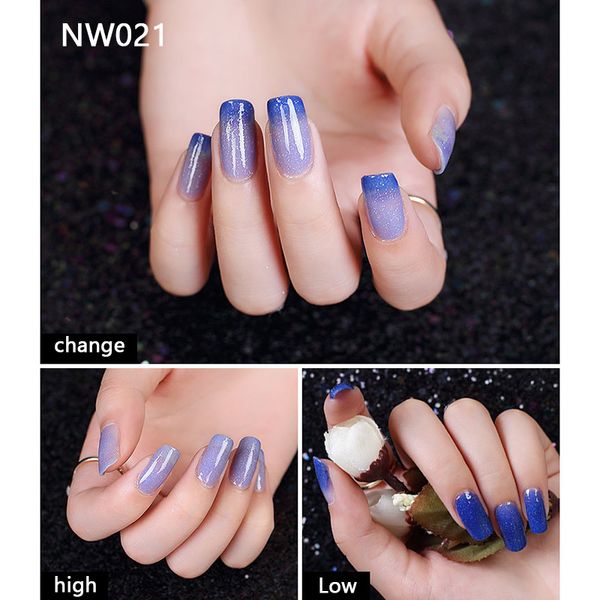

high 1 pcs thermal changing color nail gel polish nail gel varnish lacquer ktc 66