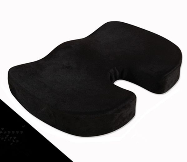 

black coccyx orthopedic seat cushion lumbar support comfort foam office pillow
