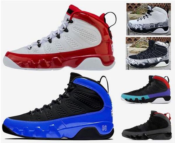

jumpman 9s mens basketball shoes gym red 9 racer blue dream it bred charcoal unc black white snakeskin space jam 8s sports sneakers