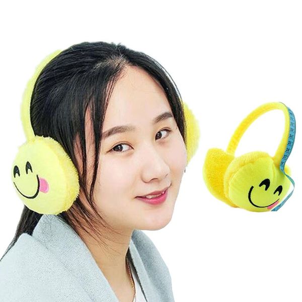 

indjxnd 2018 new christmas cartoon earmuff expression winter warmer men earmuff plush cloth novelty ear muffs women accessories, Blue;gray